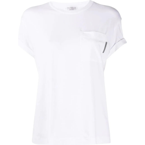 Brunello Cucinelli T-Shirts girocollo m/corta white weiß