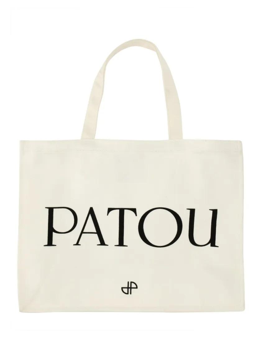 Patou Shoppers & Totes Large Tote Bag in beige