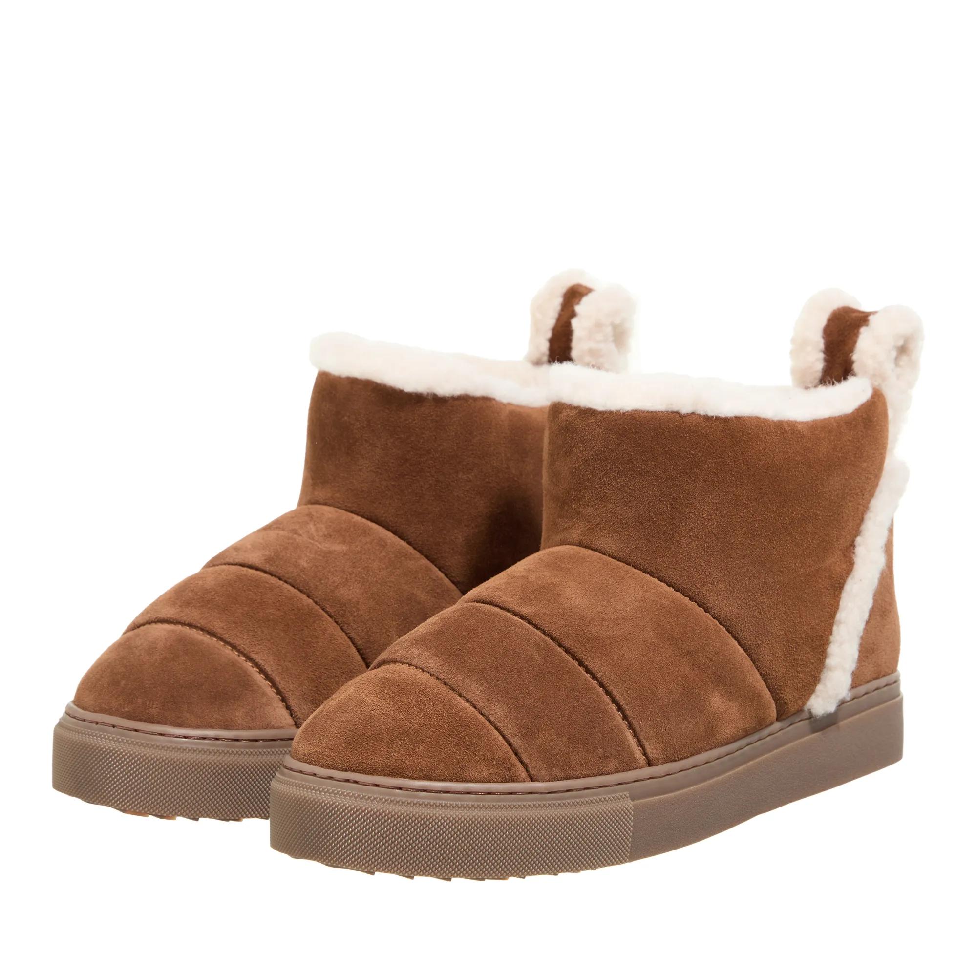 INUIKII Boots & Stiefeletten - Shearling Slipin - Gr. 36 (EU) - in Cognacbraun - für Damen