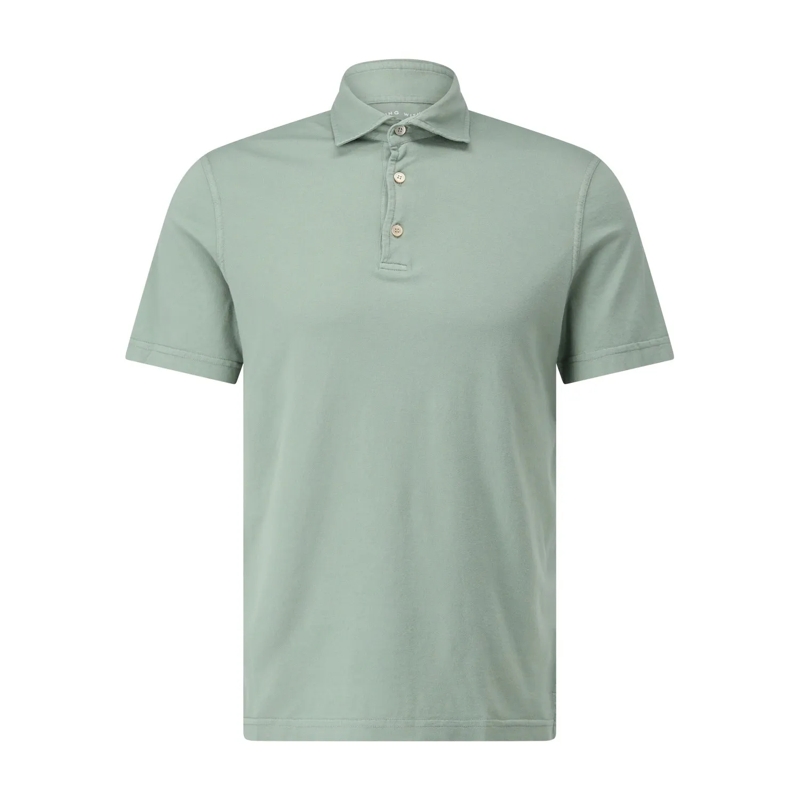 Fedeli Polohemd Poloshirt aus Jersey Grün