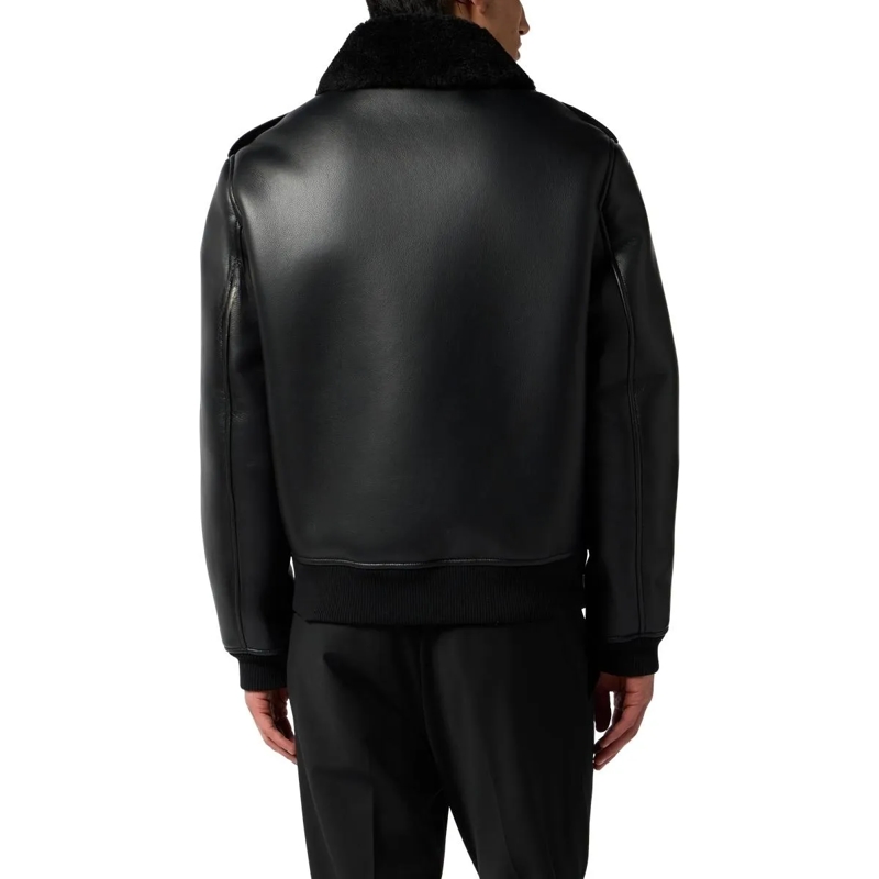 Philipp Plein Lederjacke Jacke schwarz(Image 4)