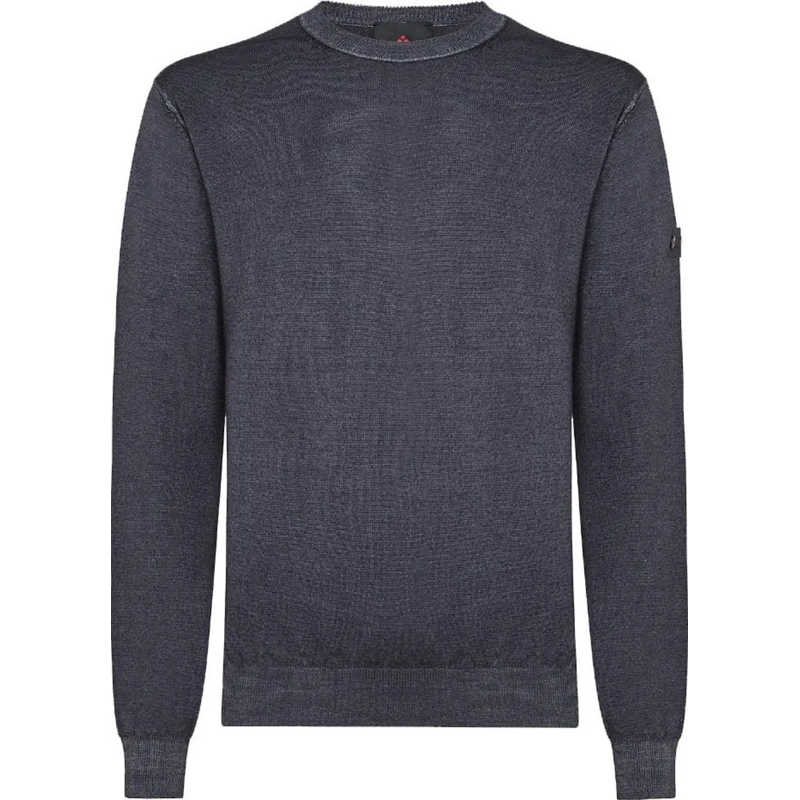 Peuterey Pullover Blue Crew-Neck Sweater Blue