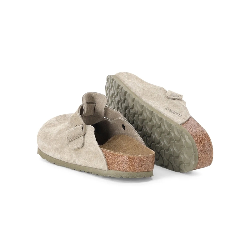 Birkenstock Schnürschuhe Sandalen Boston aus Veloursleder grün(Image 2)