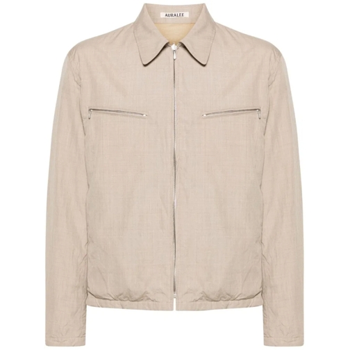 AURALEE Veste de transition Wool Jacket Neutrals