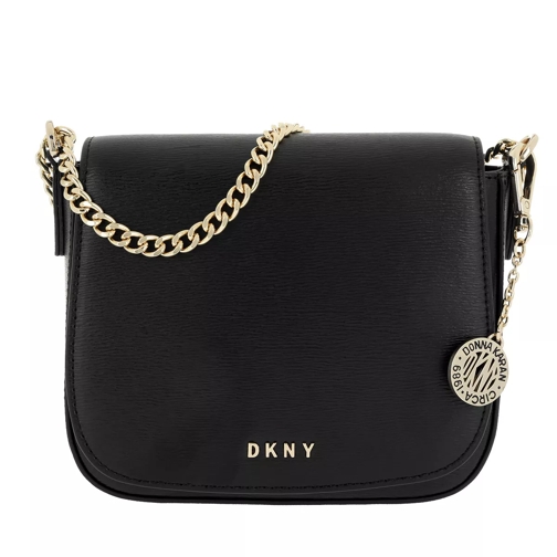 DKNY Small Flap Saddle Crossbody Black Crossbody Bag