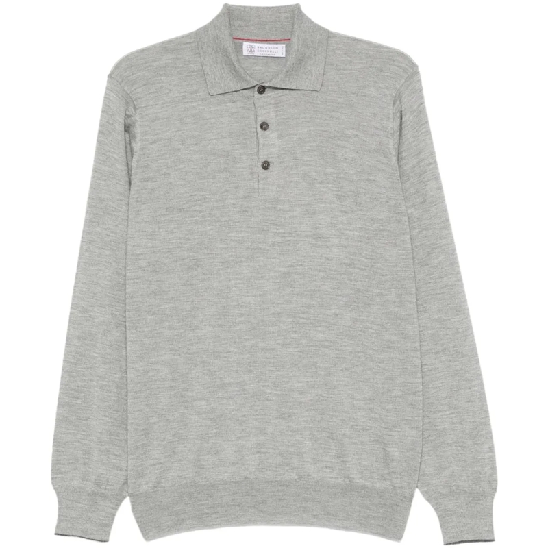 Brunello Cucinelli Polohemd T-Shirts And Polos Light Grey grau