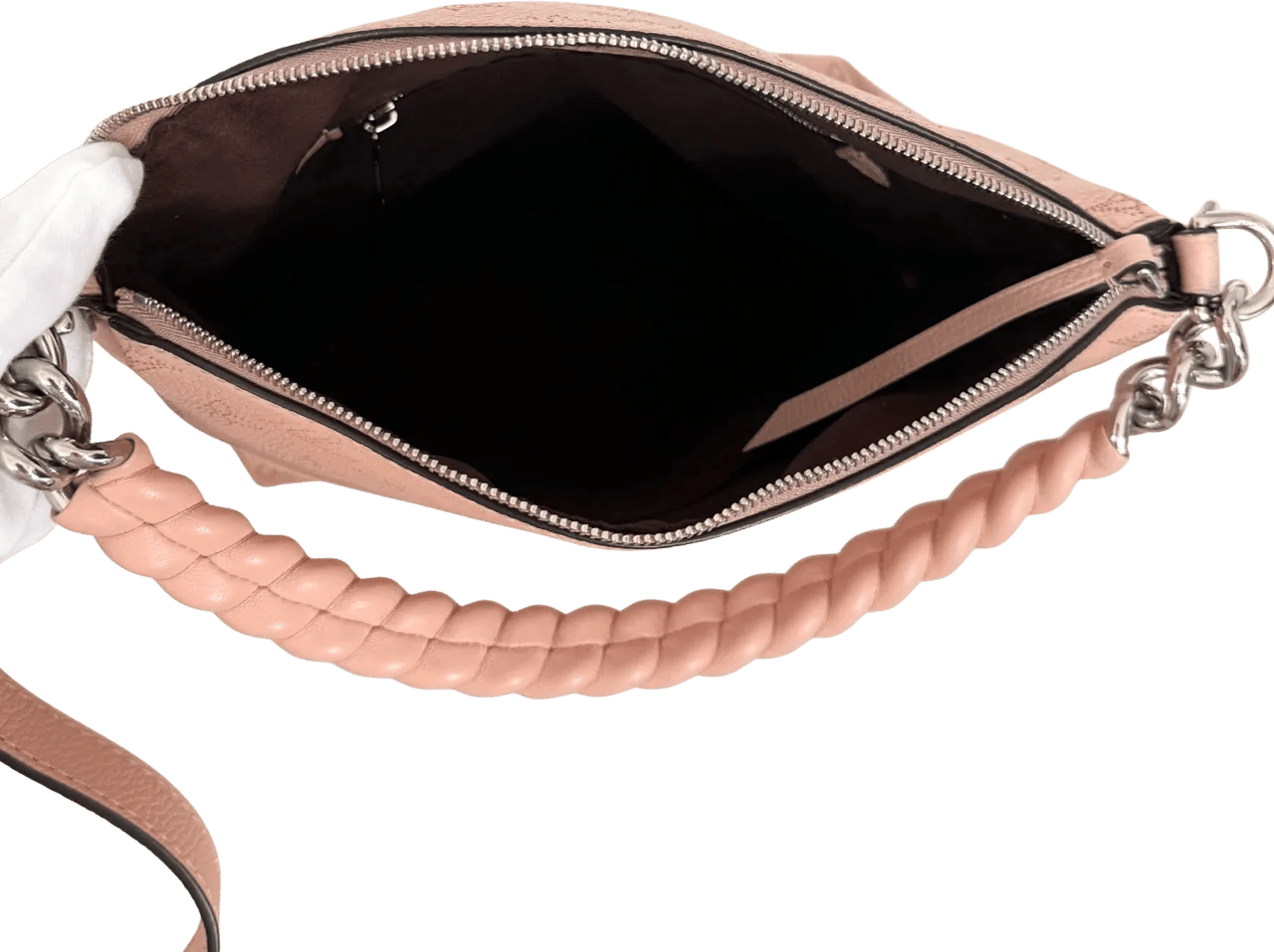 Thumbnail - Louis Vuitton Crossbody Bags - Louis Vuitton Mahina Babylone Chain BB M51224 Pink - Gr. unisize - in Gold - für Damen