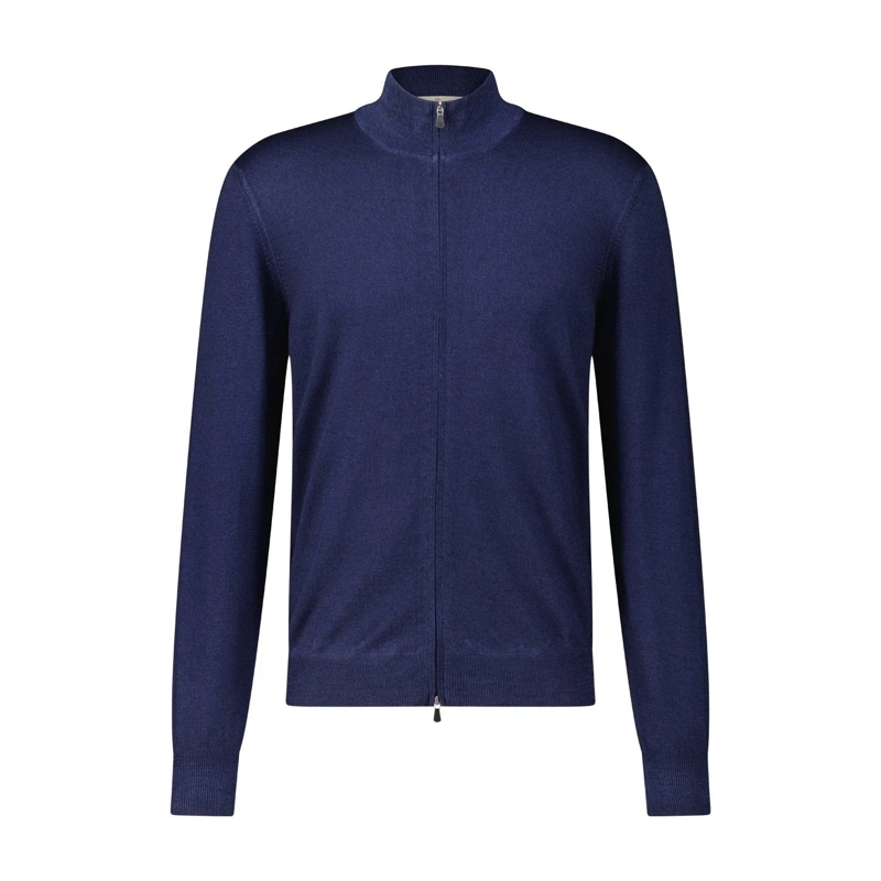 Gran Sasso Strickjacke Strickjacke aus Wolle blau