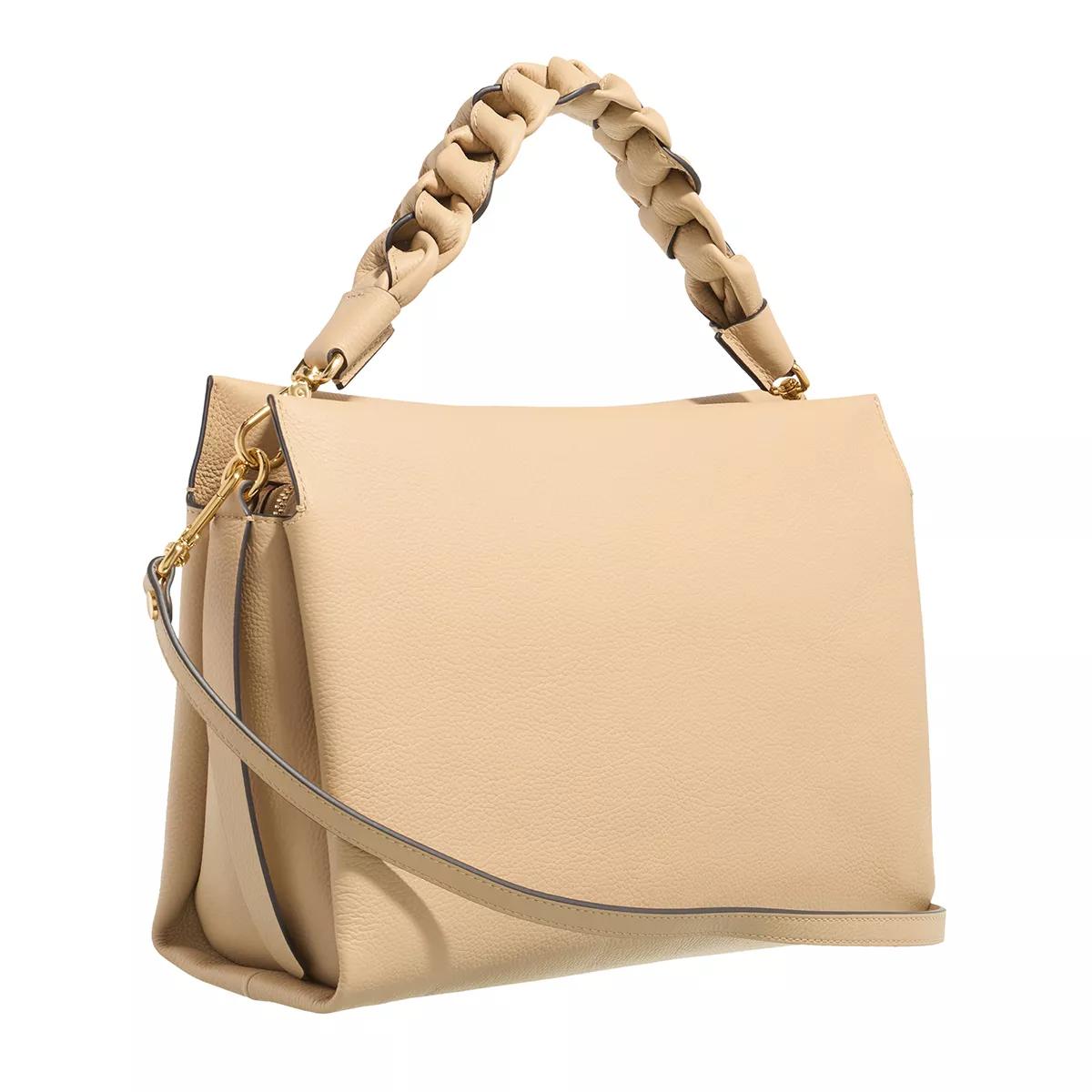 Coccinelle Satchels Boheme Grana Double Handbag in beige