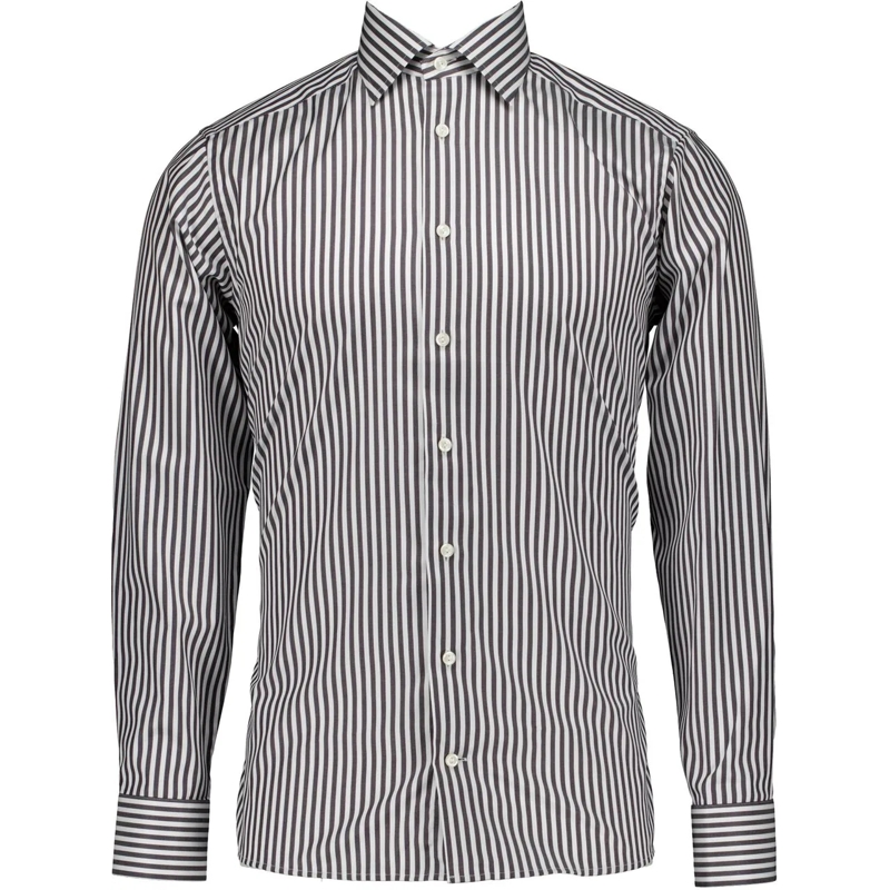 Eton  Eton Bengal Striped Signature Twill Shirt Lange grau