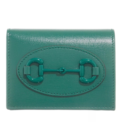Gucci Horsebit 1955 Wallet Leather Emerald Bi-Fold Portemonnaie