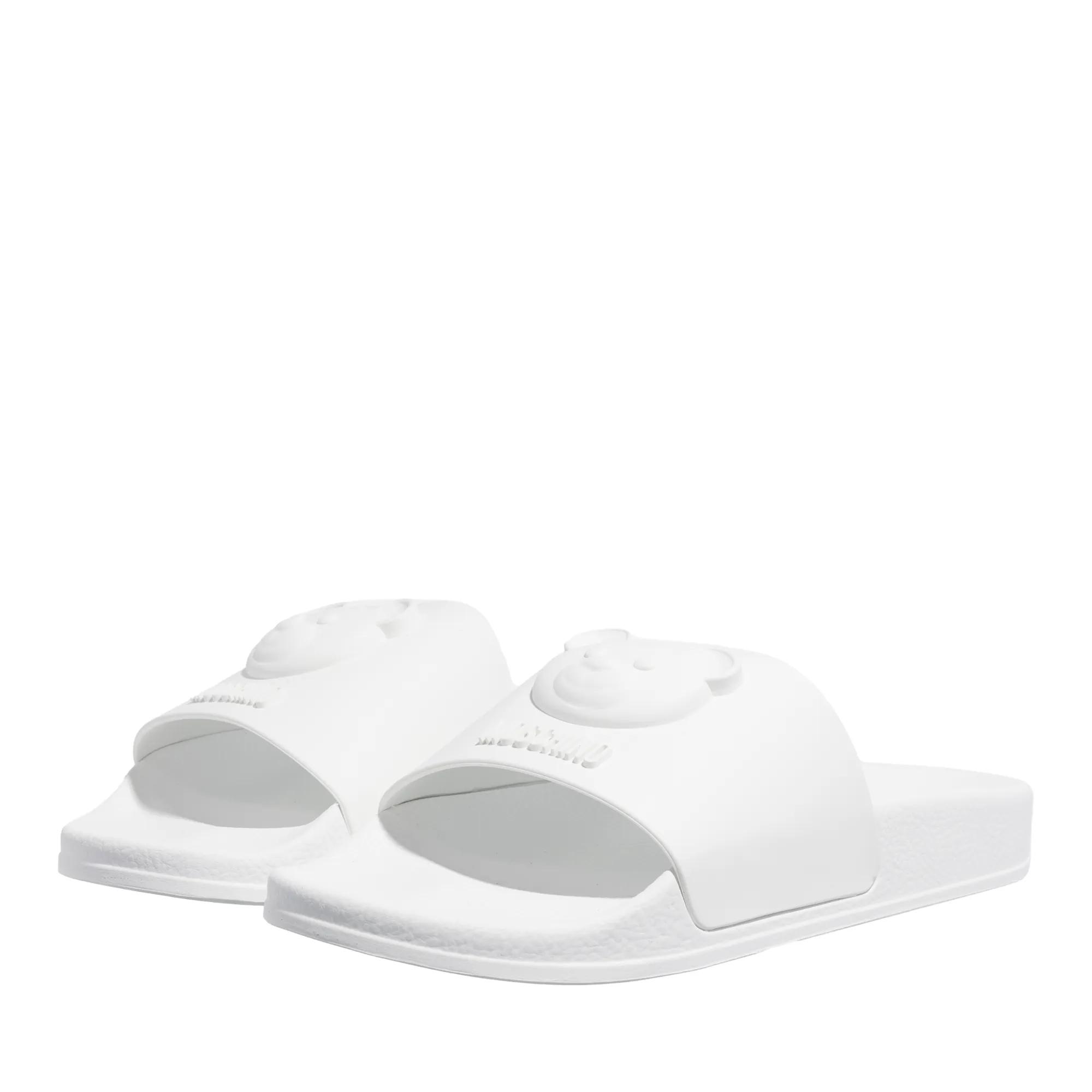 Moschino Slipper & Pantoletten - Pool Slide - Gr. 37 (EU) - in Weiß - für Damen