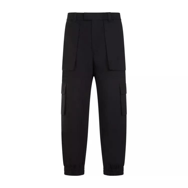 Alexander McQueen - Black Cotton Cargo Pants - Größe 50 - black