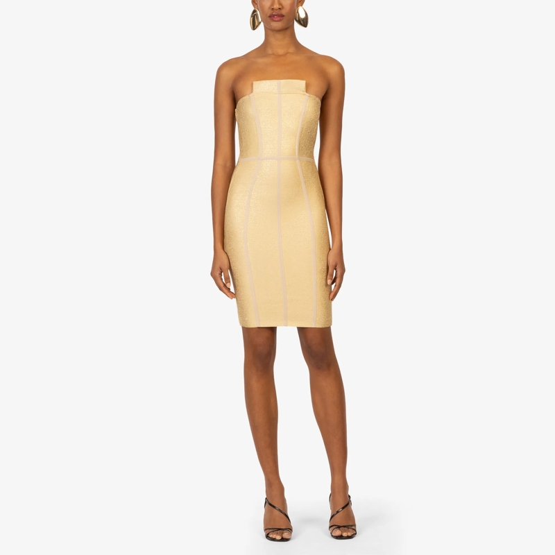 Kraimod Midikleid Bandagekleid gold(Image 6)