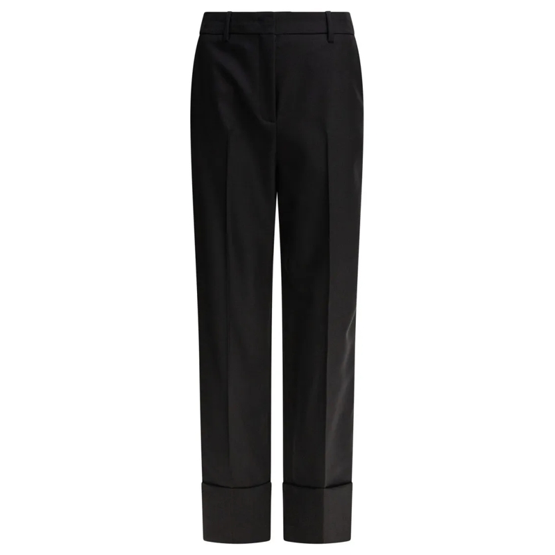 Valentino Garavani  Tailored Black Wool Trousers Black