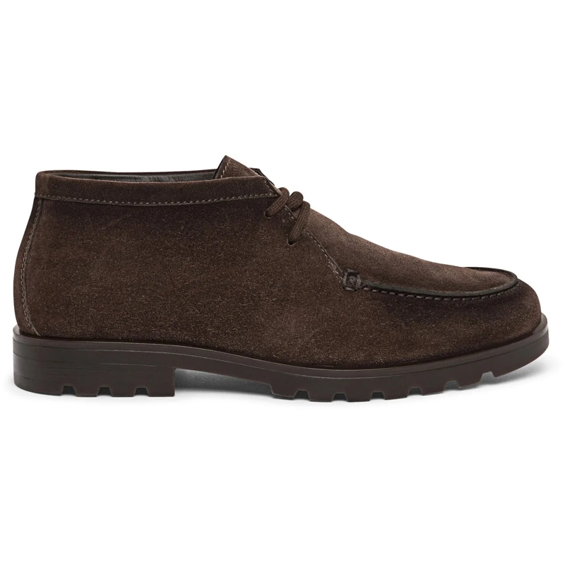Santoni Stiefel Men's suede desert boot weiß