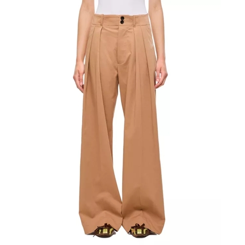 Plan C  Oversize Pants Brown