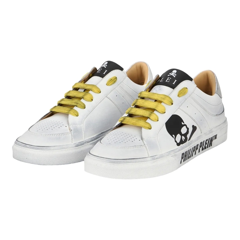 Philipp Plein Low-Top-Sneaker Lo-Top Turnschuhe Retrokickz weiss