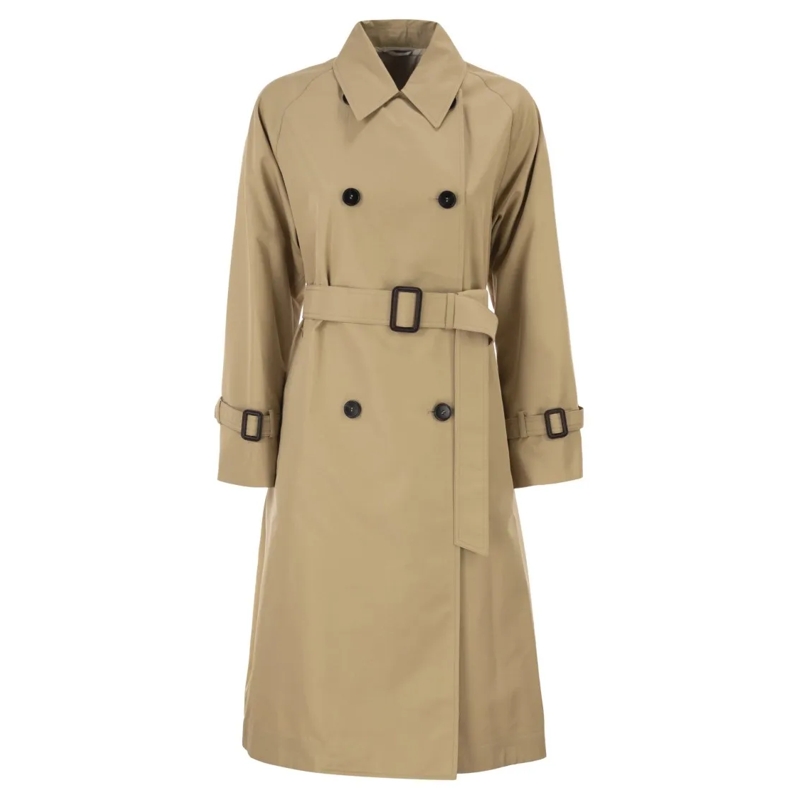 Max Mara Bontjassen Wkdcanasta - Reversible Trench Coat In Water-Repel Brown