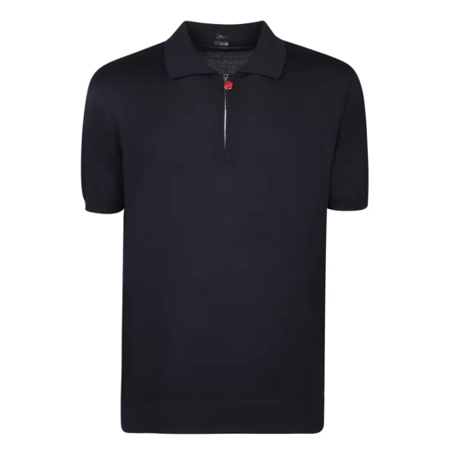 Kiton Short Sleeve Polo Shirt Black 