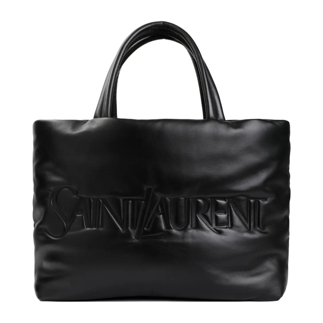 Saint Laurent Totes - Black Lamb Leather New Tote - Gr. unisize - in Schwarz - für Damen