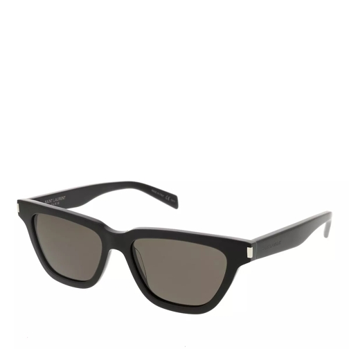 Saint Laurent SULPICE butterfly-shaped acetate sunglasses Black-Black-Black Occhiali da sole