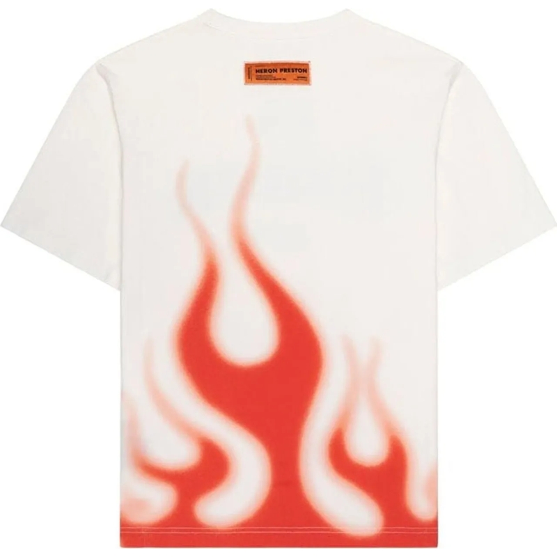 Heron Preston T-Shirt T-Shirt Heron Law Flames weiß