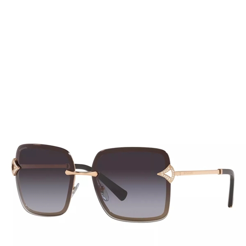 BVLGARI 0BV6167B Sunglasses Pink Gold Sonnenbrille