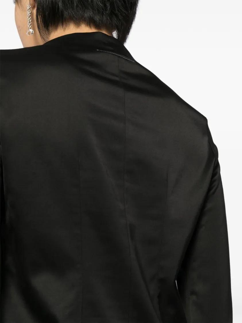 MM6 Maison Margiela - Top With Logo - Größe 40 - schwarz