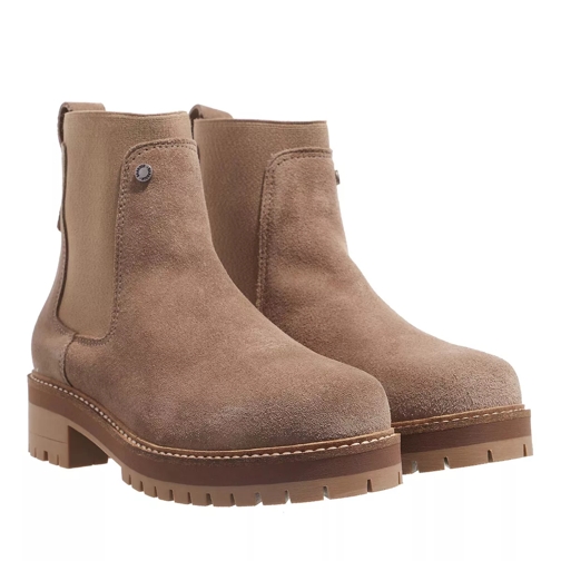 Barbour Dixie Suede Boots Taupe Chelsea Boot