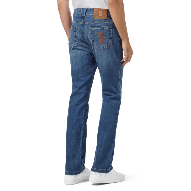 BILLIONAIRE Straight-Leg-Jeans Jeans Regular Fit Double B hell-blau(Image 2)