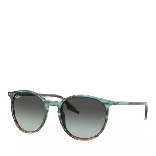 Ray-Ban 0RB2204 Striped Blu Gradient Green Sunglasses
