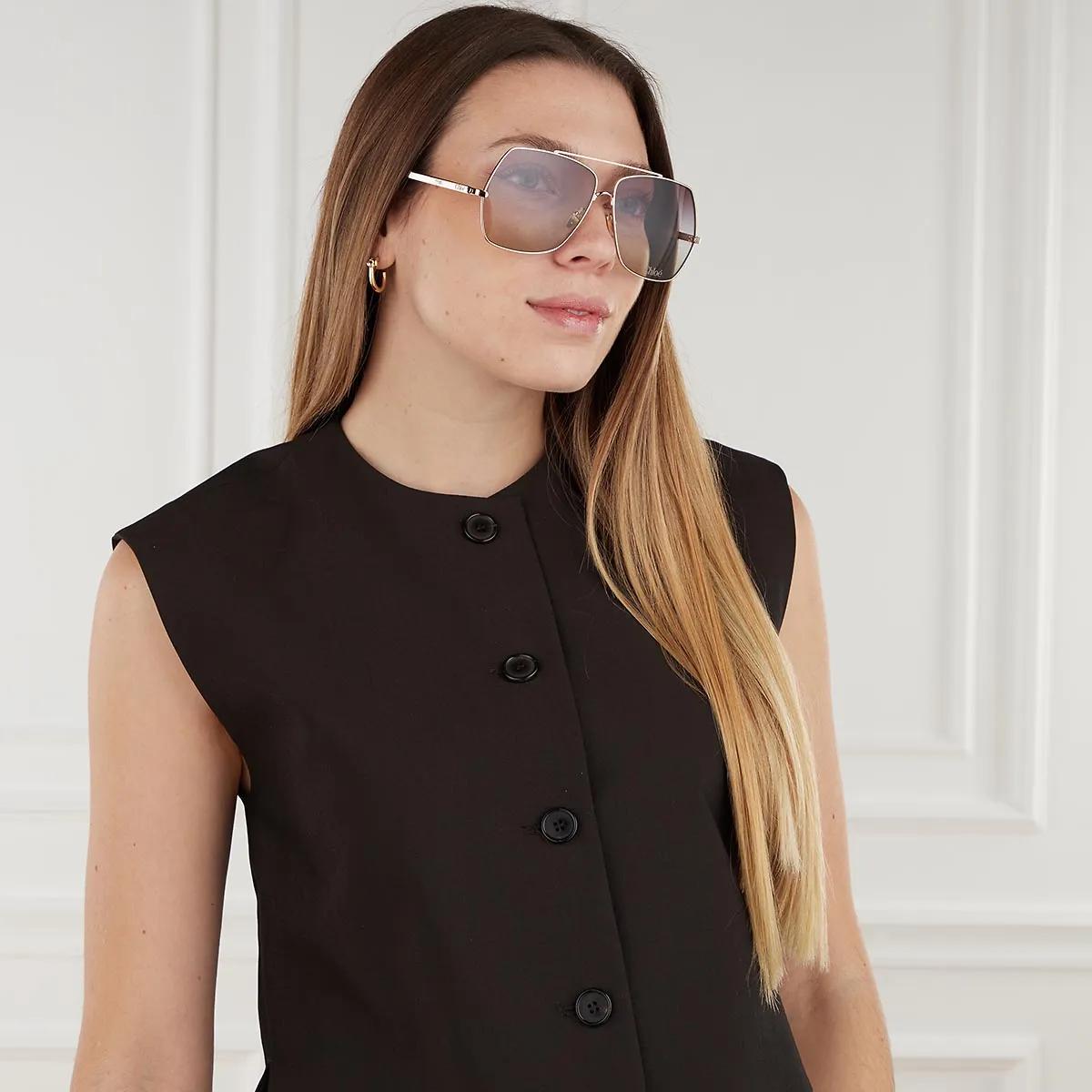 Chloe CH0278S002 関税送料込 Chloé CH0278S-002 Gold-Gold-Green | Sunglasses