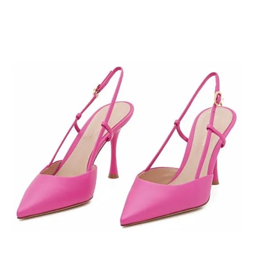 Gianvito Rossi 85Mm Ascent Leather Pumps Pink Escarpin