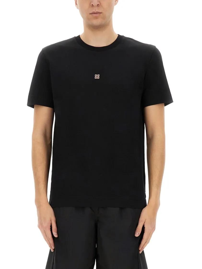 Thumbnail - Givenchy - Black T-Shirt With Crew Neckline - Größe M - schwarz