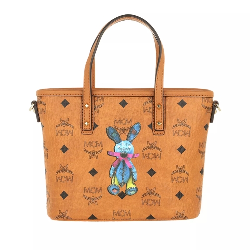 MCM Rabbit Shopper Mini Cognac Crossbody Bag