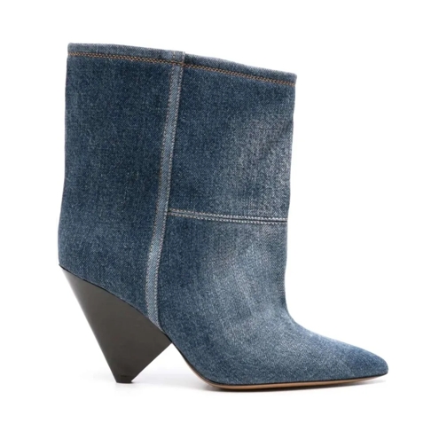 Isabel Marant Stiefel Miyako 90Mm Denim Boots Blue