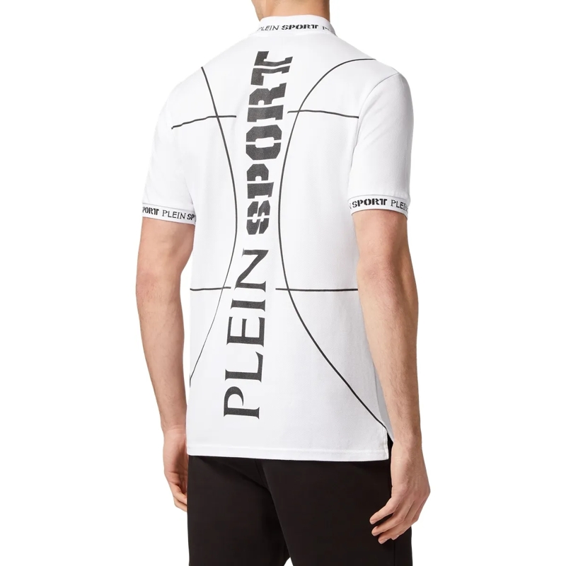 Plein Sport Top Poloshirt Tiger weiss(Image 3)