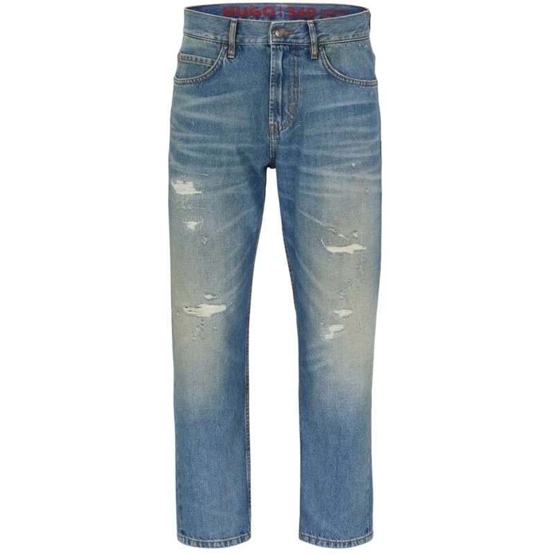 Hugo  340 Vintage Wash Jeans blau
