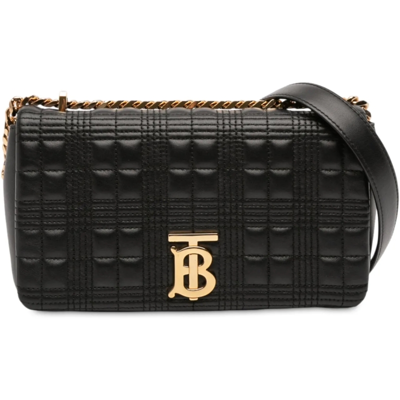 Burberry Schultertasche Small Quilted Lambskin Lola Crossbody schwarz