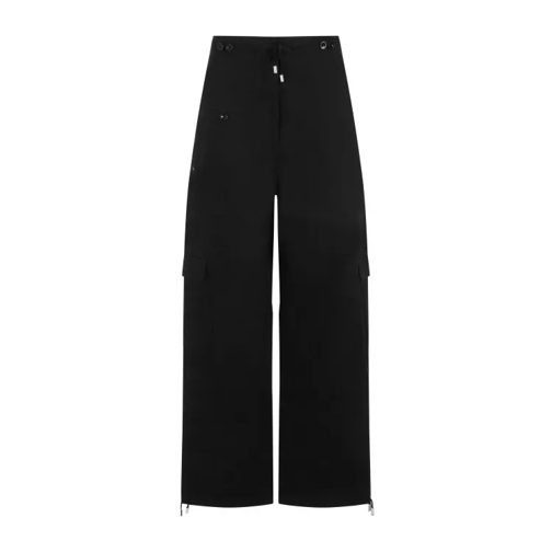 TOTEME Black Cotton Cargo Trousers Black 