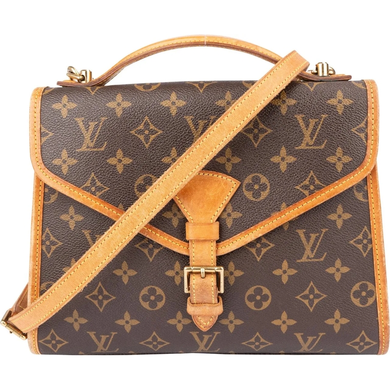Louis Vuitton Schultertasche Louis Vuitton Canvas Monogram Bel Air Handbag braun