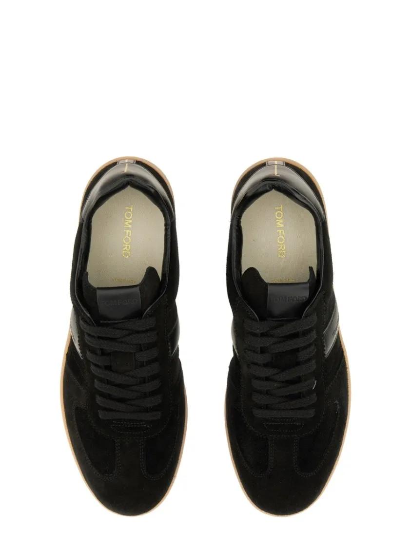 Thumbnail - Tom Ford Low-Top Sneaker - Leather Sneaker With Logo - Gr. 42 (EU) - in Schwarz - für Damen