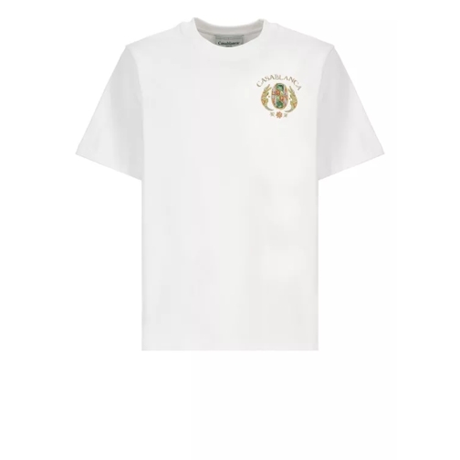 Casablanca White Cotton T-Shirt White 