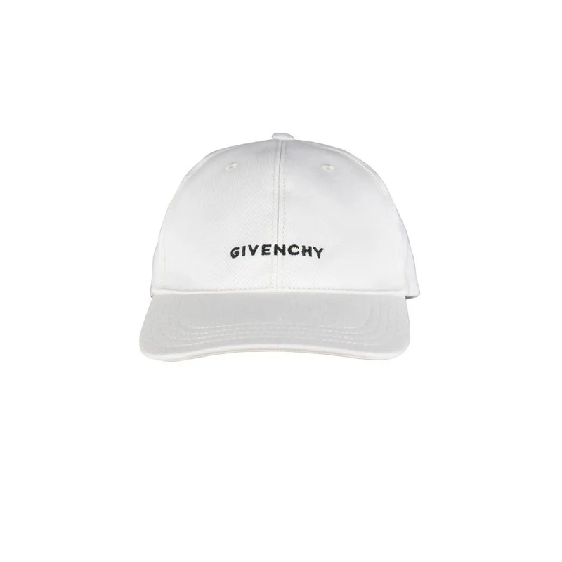 Givenchy Hoed Canvas Cap With Embroidered Logo White