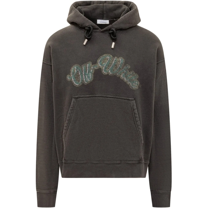 Off-White  Felpa con Stampa Bacco dunkelgrau