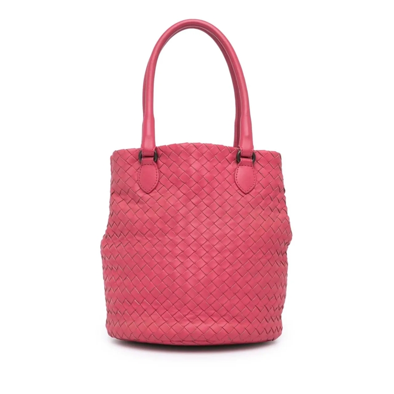 Bottega Veneta Fourre-tout Nappa Intrecciato Bucket Bag rose