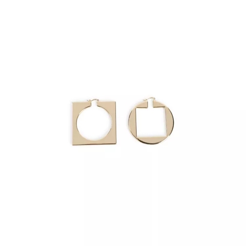 Jacquemus Les Creoles Rond Carre Earring Gold 