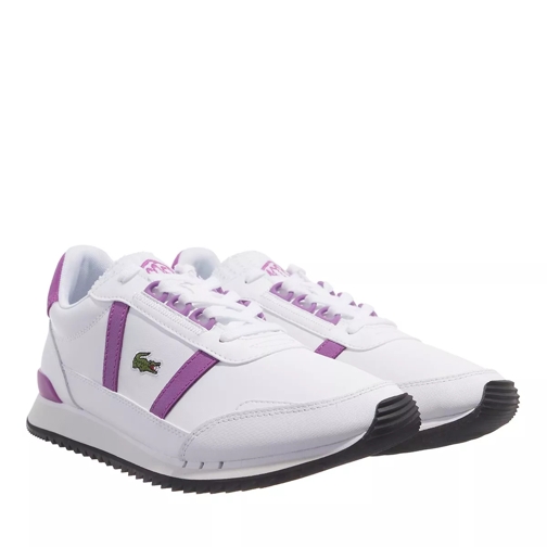 Lacoste Partner Retro 123 1 White Purple scarpa da ginnastica bassa