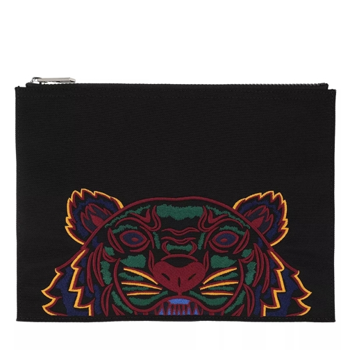 Kenzo Kanvas Tiger Pouchette Black Pochette-väska